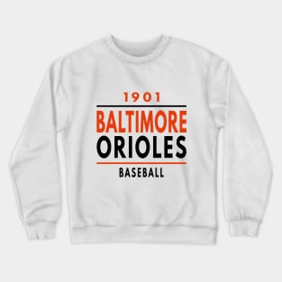 Baltimore Orioles Baseball 1901 Classic Crewneck Sweatshirt